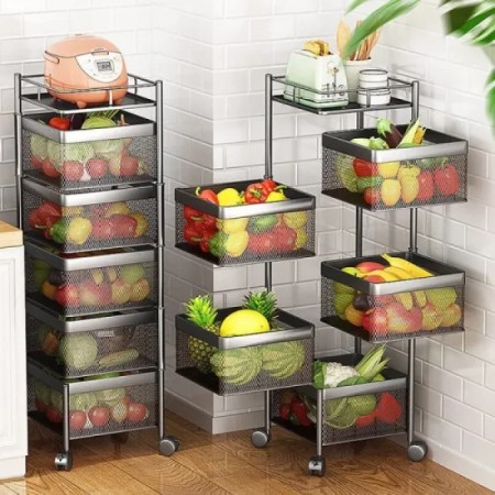 5 Layer Square Shape Kitchen Rack-P0226
